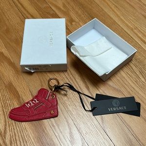 Brand new Versace red sneaker key chain